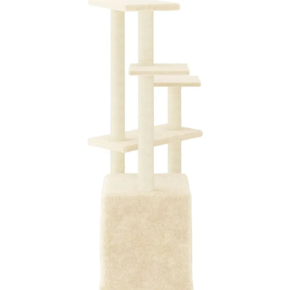 MAISON EXCLUSIVE - Arbre à chat avec griffoirs en sisal crème 107,5 cm