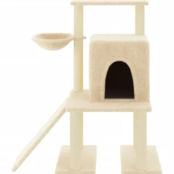 MAISON EXCLUSIVE - Arbre à chat avec griffoirs en sisal crème 96,5 cm