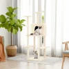 MAISON EXCLUSIVE - Arbre à chat avec griffoirs en sisal crème 144,5 cm