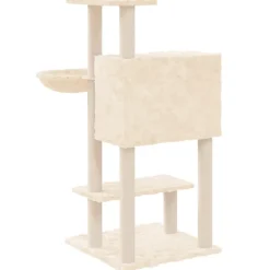 MAISON EXCLUSIVE - Arbre à chat avec griffoirs en sisal crème 108,5 cm