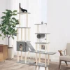 MAISON EXCLUSIVE - Arbre à chat avec griffoirs en sisal gris clair 279 cm