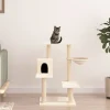 MAISON EXCLUSIVE - Arbre à chat avec griffoirs en sisal crème 82,5 cm
