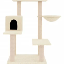 MAISON EXCLUSIVE - Arbre à chat avec griffoirs en sisal crème 82,5 cm