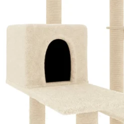 MAISON EXCLUSIVE - Arbre à chat avec griffoirs en sisal crème 82,5 cm
