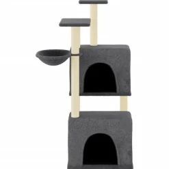 MAISON EXCLUSIVE - Arbre à chat avec griffoirs en sisal gris foncé 122 cm