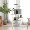 MAISON EXCLUSIVE - Arbre à chat avec griffoirs en sisal gris clair 153 cm