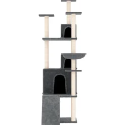 MAISON EXCLUSIVE - Arbre à chat avec griffoirs en sisal gris foncé 175 cm