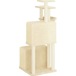 MAISON EXCLUSIVE - Arbre à chat avec griffoirs en sisal crème 122 cm