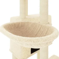 MAISON EXCLUSIVE - Arbre à chat avec griffoirs en sisal crème 122 cm