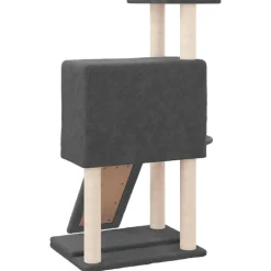 MAISON EXCLUSIVE - Arbre à chat avec griffoirs en sisal gris foncé 96 cm
