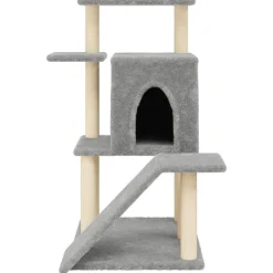 MAISON EXCLUSIVE - Arbre à chat avec griffoirs en sisal gris clair 97 cm