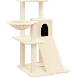 MAISON EXCLUSIVE - Arbre à chat avec griffoirs en sisal crème 82 cm