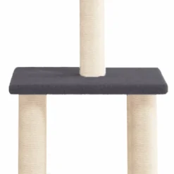 MAISON EXCLUSIVE - Arbre à chat avec griffoirs en sisal gris foncé 85,5 cm