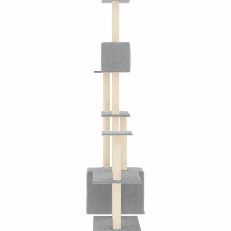 MAISON EXCLUSIVE - Arbre à chat avec griffoirs en sisal gris clair 180 cm