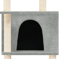 MAISON EXCLUSIVE - Arbre à chat avec griffoirs en sisal gris clair 166 cm