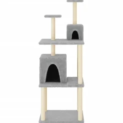 MAISON EXCLUSIVE - Arbre à chat avec griffoirs en sisal gris clair 167 cm