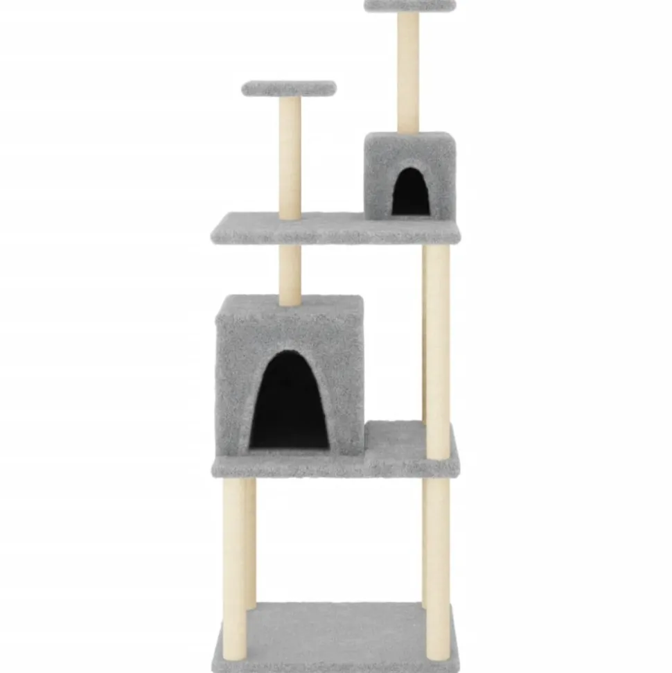 MAISON EXCLUSIVE - Arbre à chat avec griffoirs en sisal gris clair 167 cm