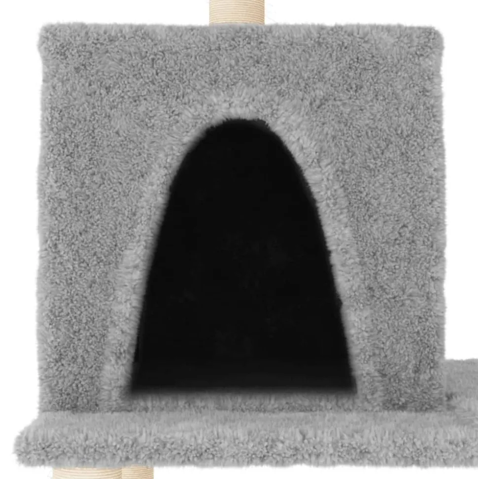 MAISON EXCLUSIVE - Arbre à chat avec griffoirs en sisal gris clair 167 cm