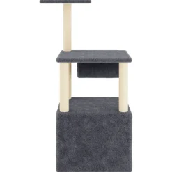 MAISON EXCLUSIVE - Arbre à chat avec griffoirs en sisal gris foncé 109,5 cm