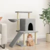 MAISON EXCLUSIVE - Arbre à chat avec griffoirs en sisal gris clair 96,5 cm