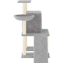 MAISON EXCLUSIVE - Arbre à chat avec griffoirs en sisal gris clair 96,5 cm