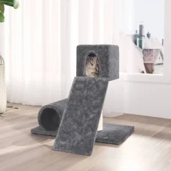 MAISON EXCLUSIVE - Arbre à chat avec griffoir en sisal gris foncé 59 cm