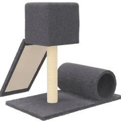 MAISON EXCLUSIVE - Arbre à chat avec griffoir en sisal gris foncé 59 cm
