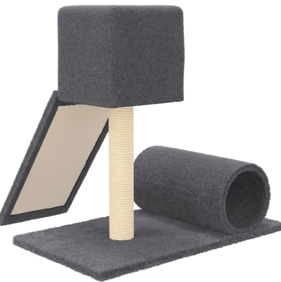 MAISON EXCLUSIVE - Arbre à chat avec griffoir en sisal gris foncé 59 cm