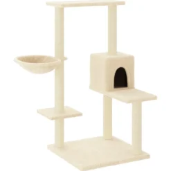 MAISON EXCLUSIVE - Arbre à chat avec griffoirs en sisal crème 95 cm