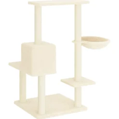 MAISON EXCLUSIVE - Arbre à chat avec griffoirs en sisal crème 95 cm