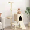 MAISON EXCLUSIVE - Arbre à chat avec griffoirs en sisal crème 130,5 cm