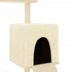 MAISON EXCLUSIVE - Arbre à chat avec griffoirs en sisal crème 130,5 cm