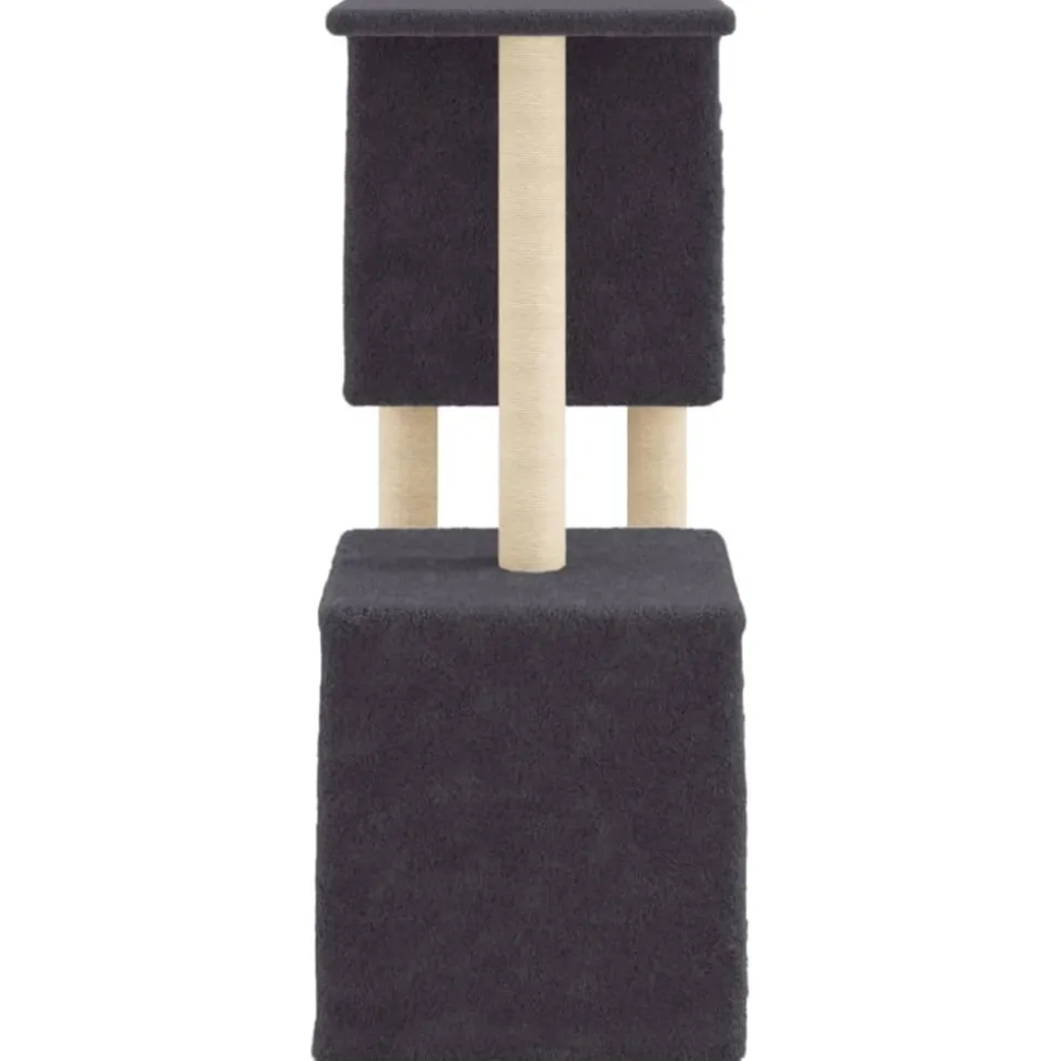 MAISON EXCLUSIVE - Arbre à chat avec griffoirs en sisal gris foncé 86 cm