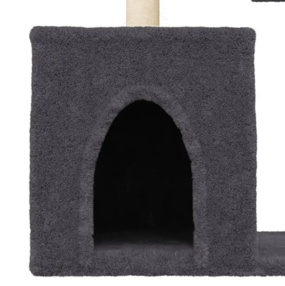 MAISON EXCLUSIVE - Arbre à chat avec griffoirs en sisal gris foncé 86 cm