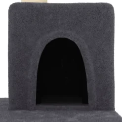 MAISON EXCLUSIVE - Arbre à chat avec griffoirs en sisal gris foncé 123 cm
