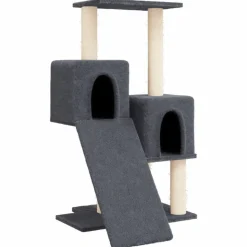 MAISON EXCLUSIVE - Arbre à chat avec griffoirs en sisal gris foncé 82 cm