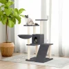 MAISON EXCLUSIVE - Arbre à chat avec griffoirs en sisal gris foncé 94 cm