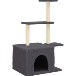 MAISON EXCLUSIVE - Arbre à chat avec griffoirs en sisal gris foncé 110 cm