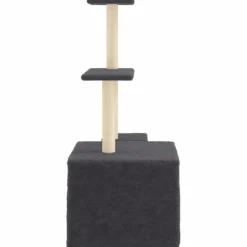 MAISON EXCLUSIVE - Arbre à chat avec griffoirs en sisal gris foncé 110 cm