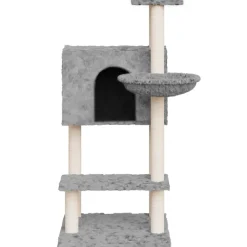 MAISON EXCLUSIVE - Arbre à chat avec griffoirs en sisal gris clair 108,5 cm