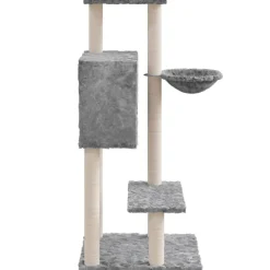 MAISON EXCLUSIVE - Arbre à chat avec griffoirs en sisal gris clair 108,5 cm