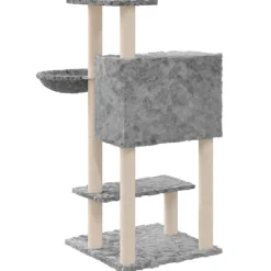 MAISON EXCLUSIVE - Arbre à chat avec griffoirs en sisal gris clair 108,5 cm