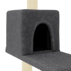 MAISON EXCLUSIVE - Arbre à chat avec griffoirs en sisal gris foncé 95 cm