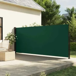 MAISON EXCLUSIVE - Auvent latéral rétractable vert foncé 180x600 cm