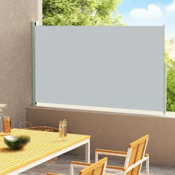 MAISON EXCLUSIVE - Auvent latéral rétractable de patio 220x300 cm gris