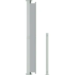 MAISON EXCLUSIVE - Auvent latéral rétractable de patio 220x300 cm gris