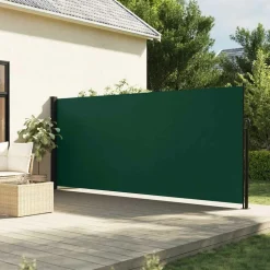 MAISON EXCLUSIVE - Auvent latéral rétractable vert foncé 170x300 cm