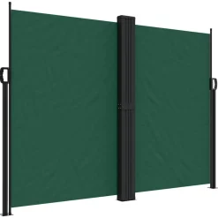MAISON EXCLUSIVE - Auvent latéral rétractable vert foncé 180x600 cm