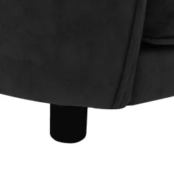 MAISON EXCLUSIVE - Canapé pour chien noir 69x49x40 cm peluche