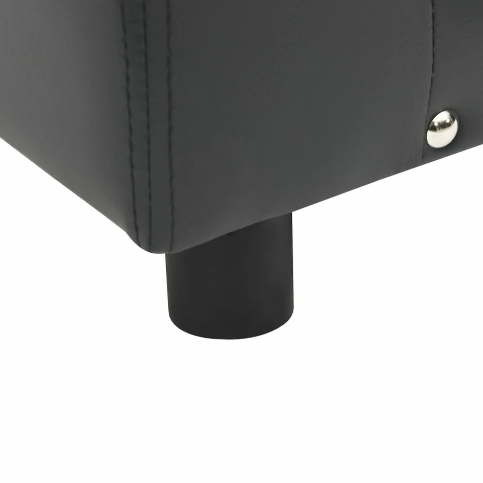 MAISON EXCLUSIVE - Canapé pour chien gris foncé 81x43x31 cm peluche et similicuir